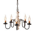 Lancaster Chandelier In Vintage White 13.5 X 17 X 17 Inches