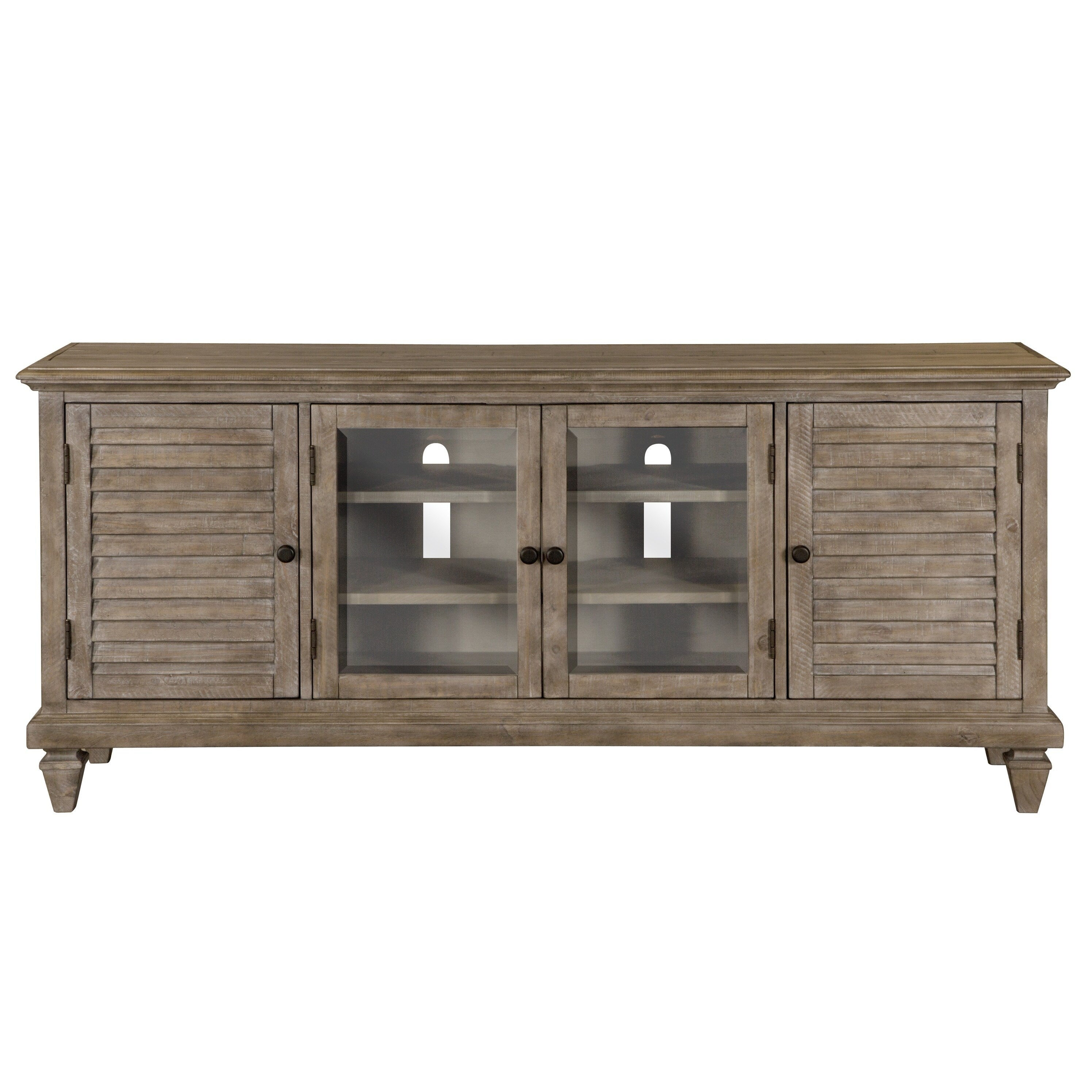 Lancaster Rustic Dovetail Grey Entertainment Console