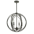 Lancelot Oil Rubbed Bronze 4 Light Globe Cage Pendant