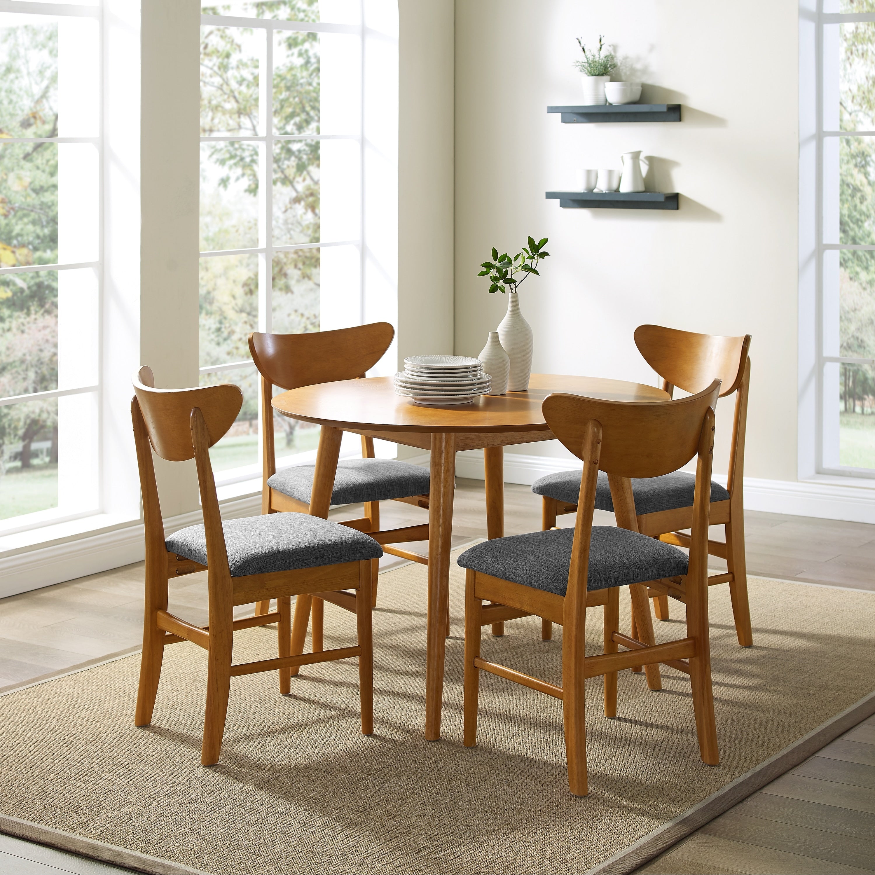 Landon 5Pc Round Dining Set