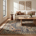 Landon Bohemian Medallion Wool Blend Area Rug