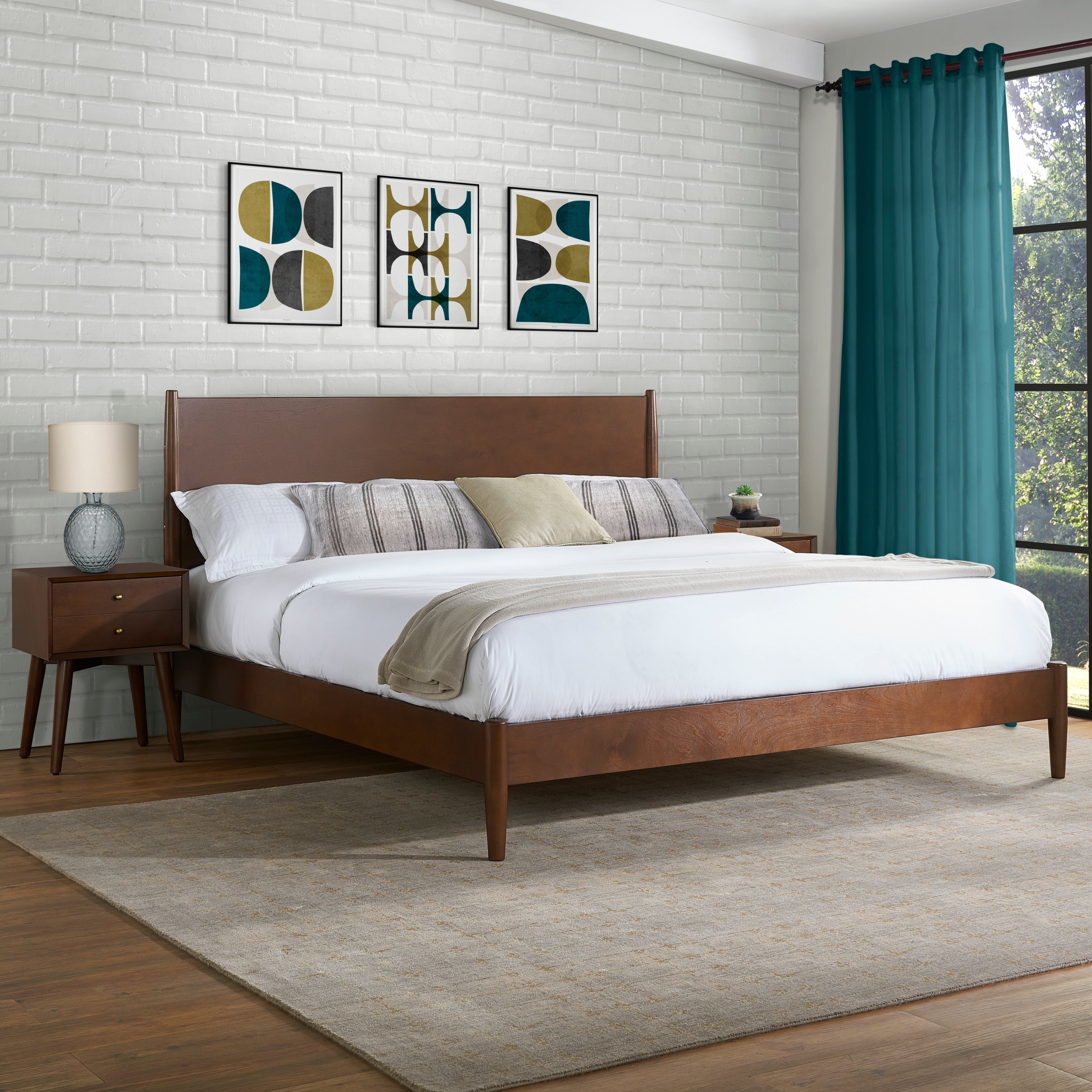 Landon King Bedset In Mahogany