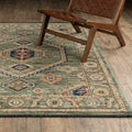 Landon Traditional Medallion Wool Blend Area Rug