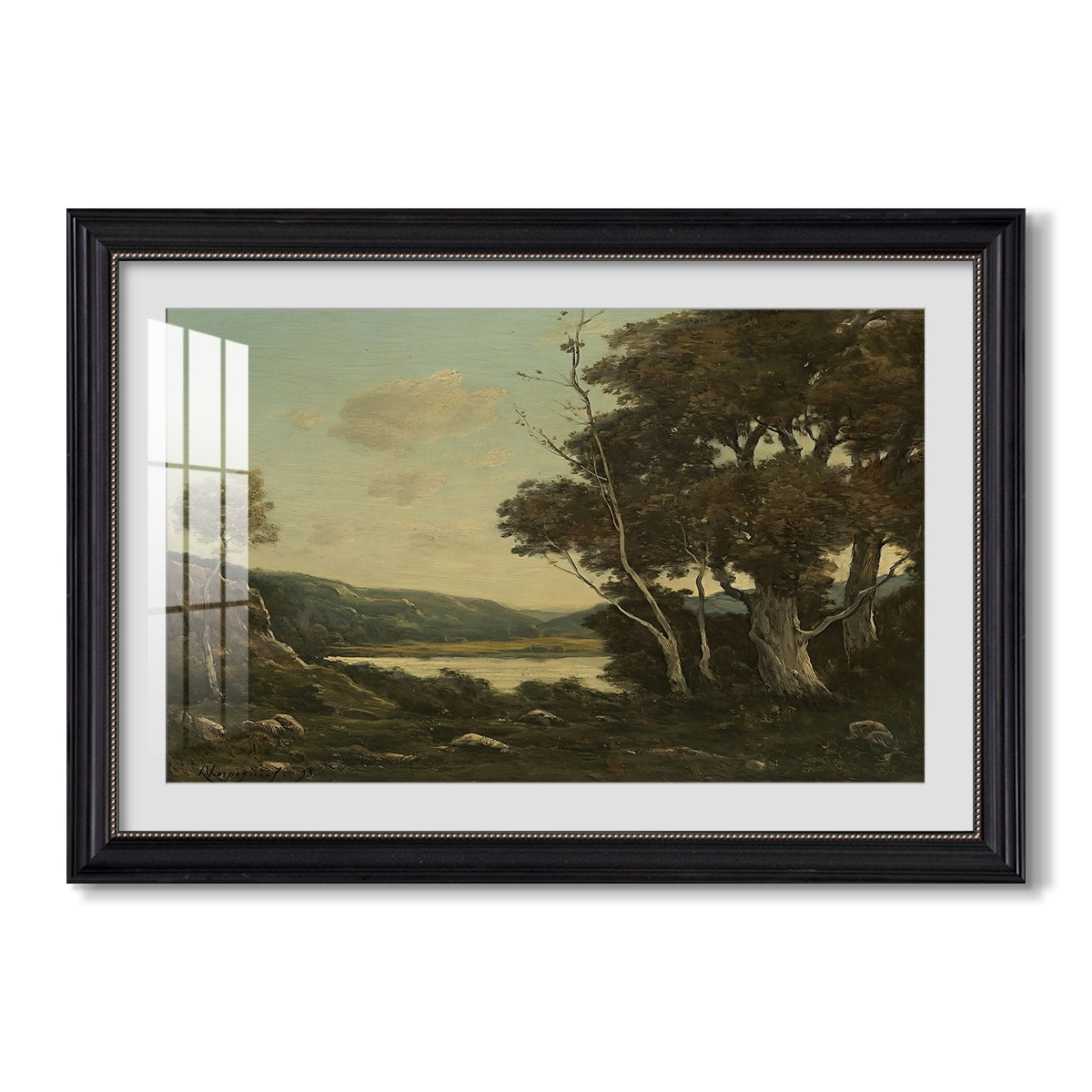 Landscape 1898 Henri Harpignies Custom Framed Print