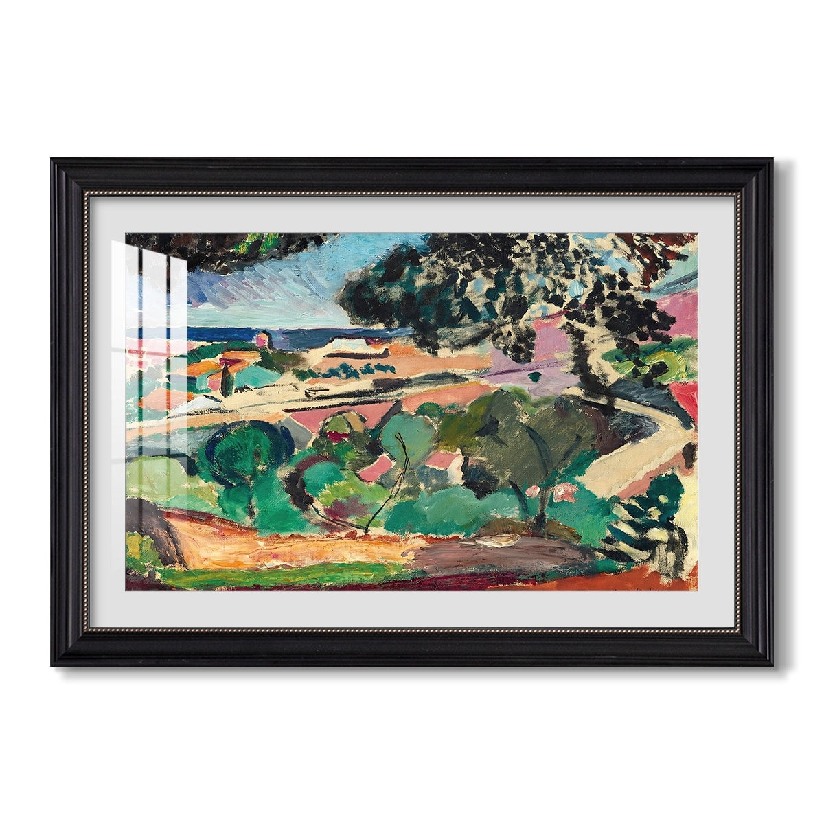 Landscape At Collioure 1907 Henri Matisse Custom Framed Print