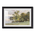 Landscape At Lake 1890 Edward Theodore Compton Custom Framed Print