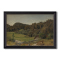 Landscape At Ljan 1858 Hans Gude Custom Framed Canvas