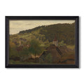 Landscape From Ebersteinburg In Baden 1876 Hans Gude Custom Framed Canvas