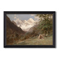 Landscape In The Caucasus C 1921 Edward Theodore Compton Custom Framed Canvas