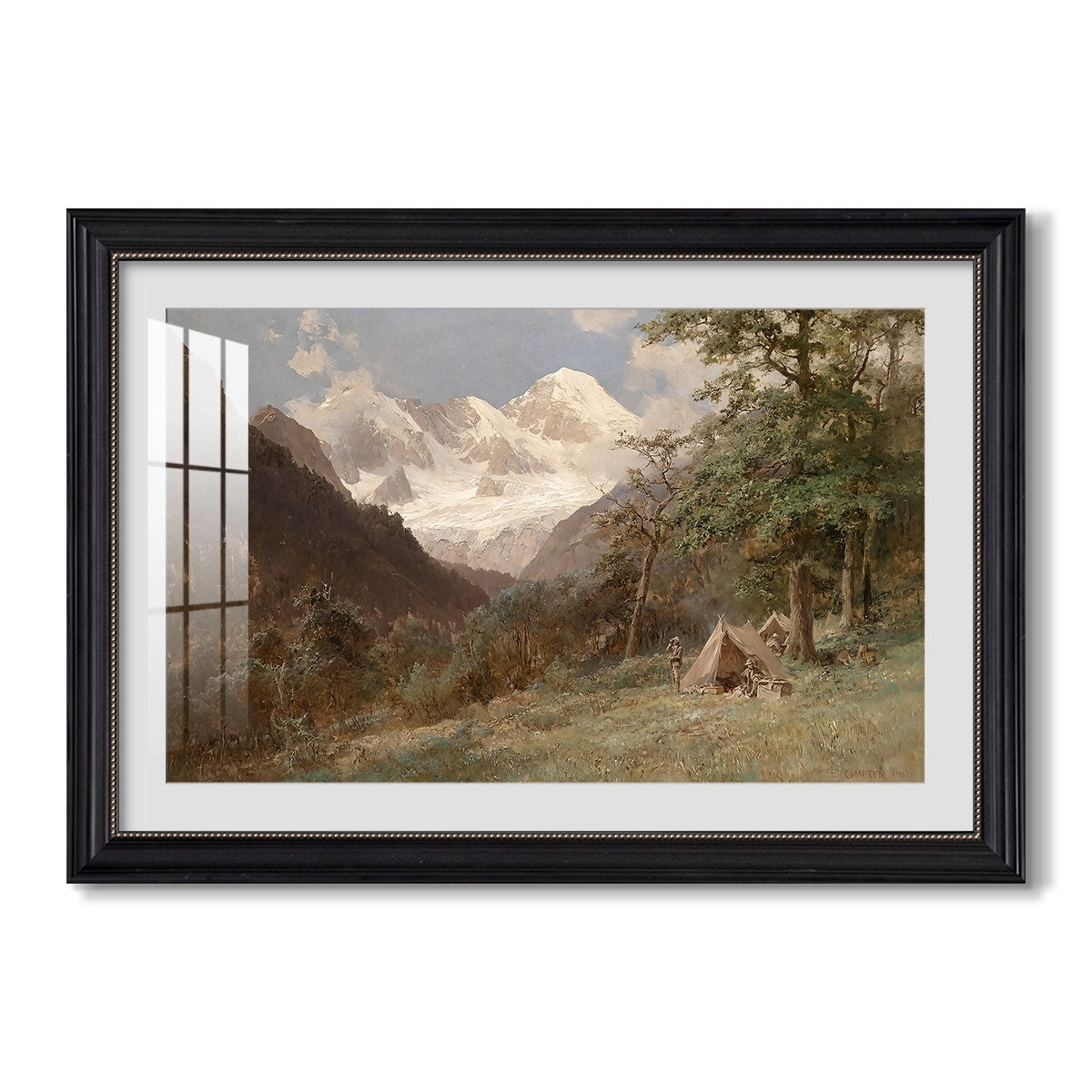 Landscape In The C 1921 Edward Theodore Compton Custom Framed Print