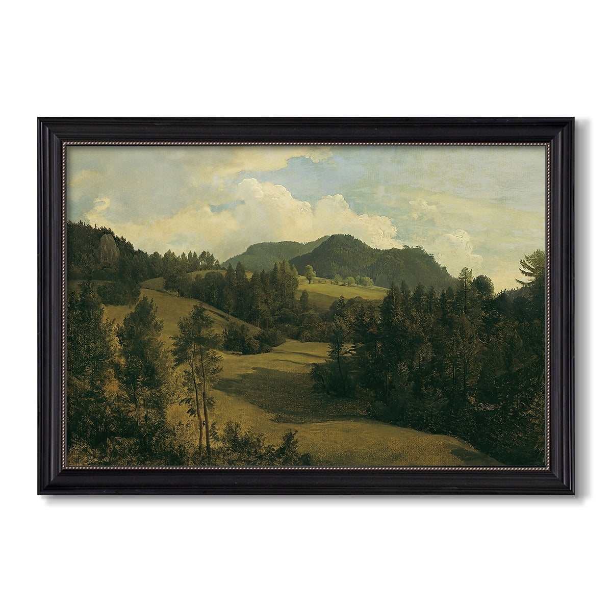 Landscape Near Miesenbach C 1830 Friedrich Gauermann Custom Framed Canvas