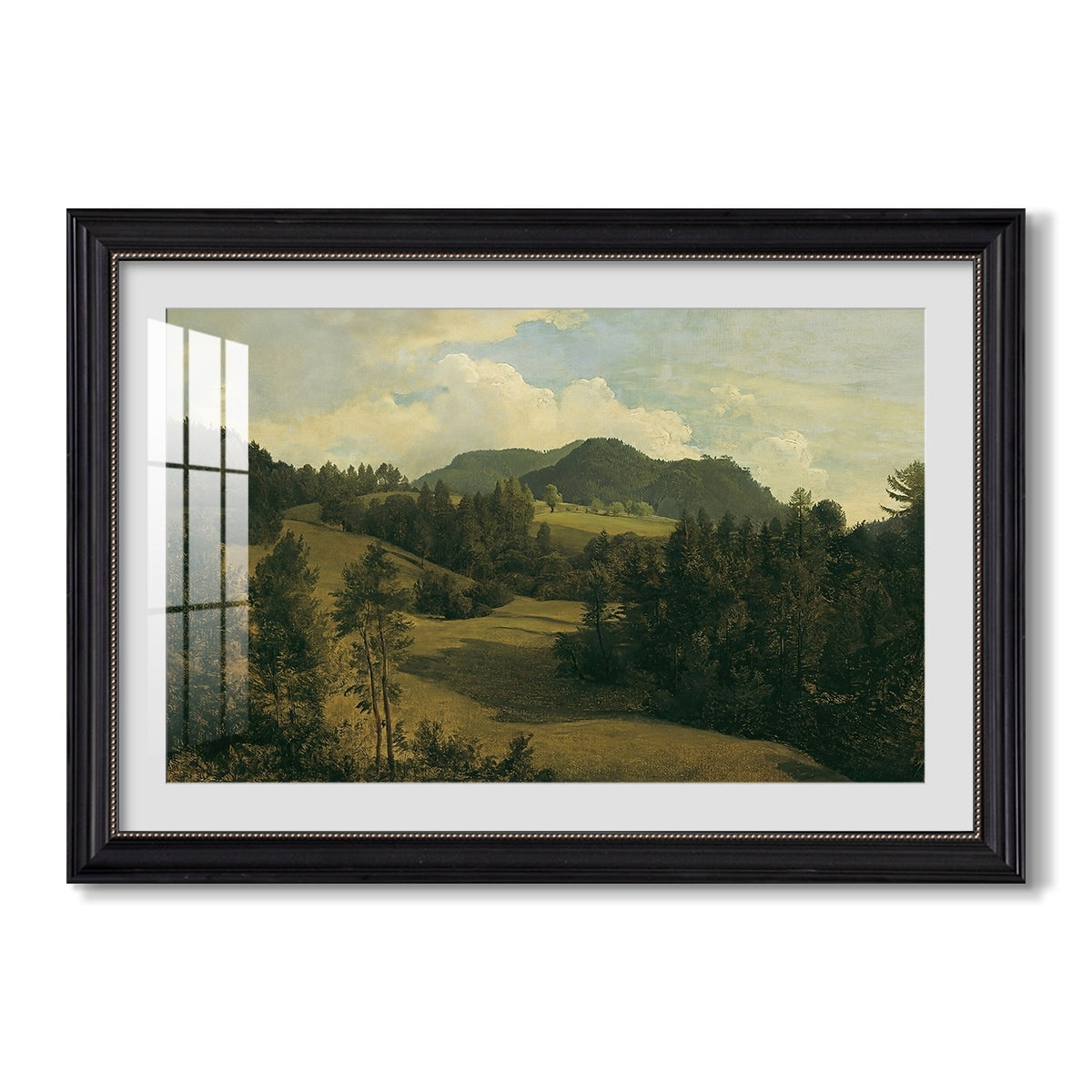 Landscape Near Miesenbach C 1830 Friedrich Gauermann Custom Framed Print