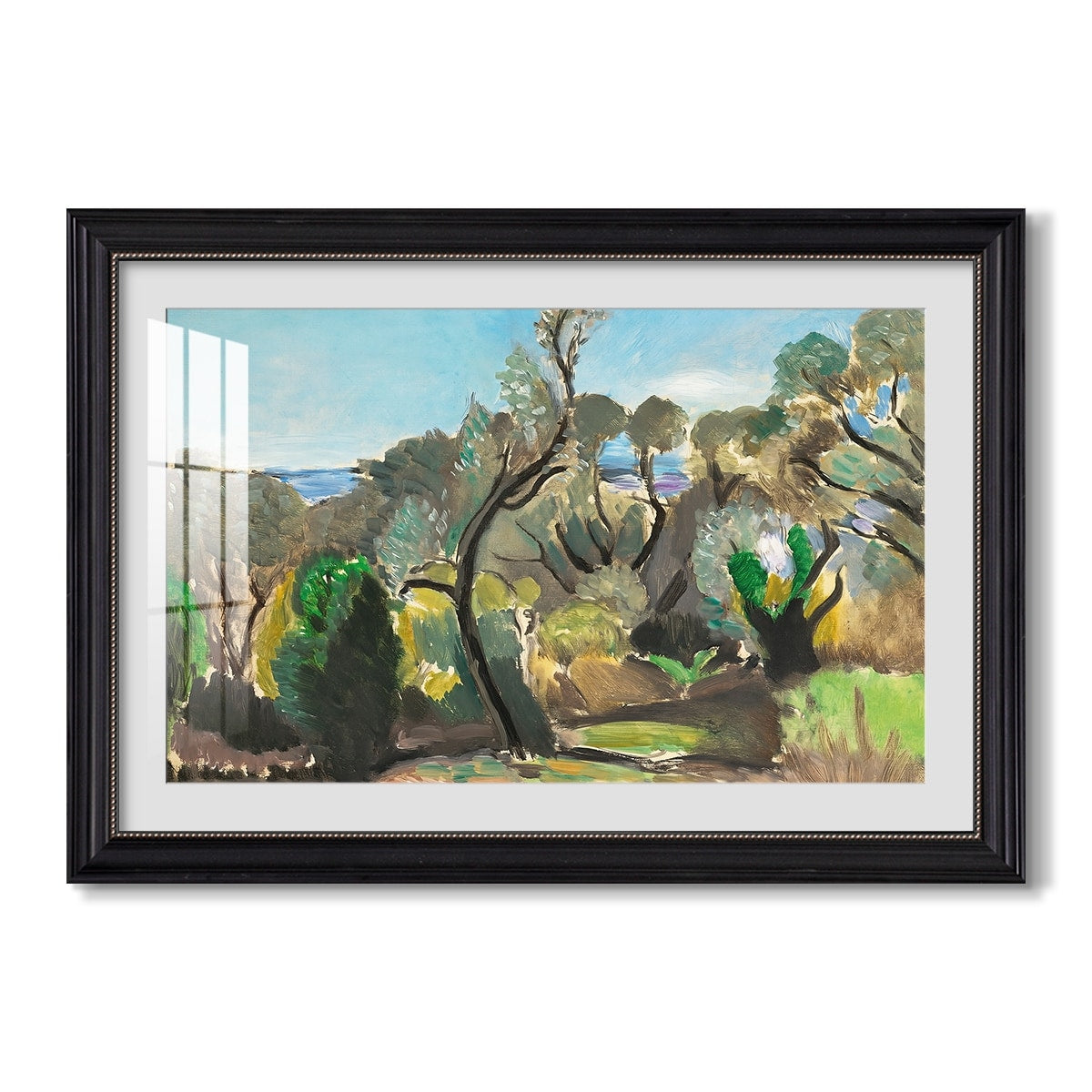 Landscape Near Nice C 1918 Henri Matisse Custom Framed Print