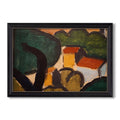 Landscape With Trees And Houses C 1905 Henri Matisse Custom Framed Canvas