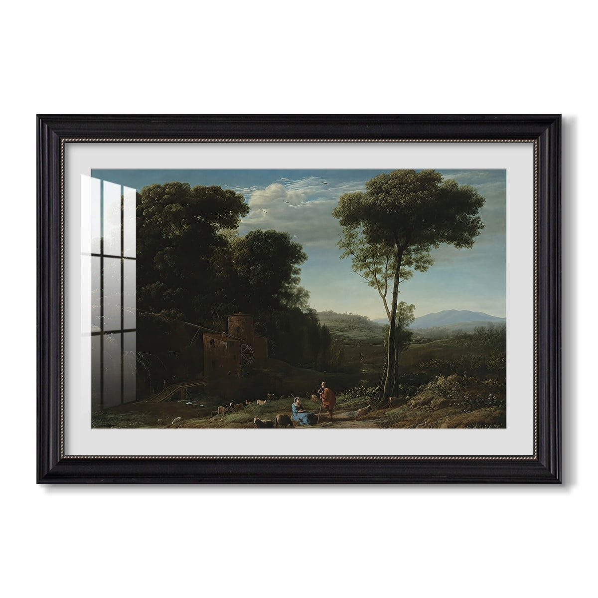 Landscape With A Water Mill C 17Th Century Claude Lorrain Custom Framed Pri