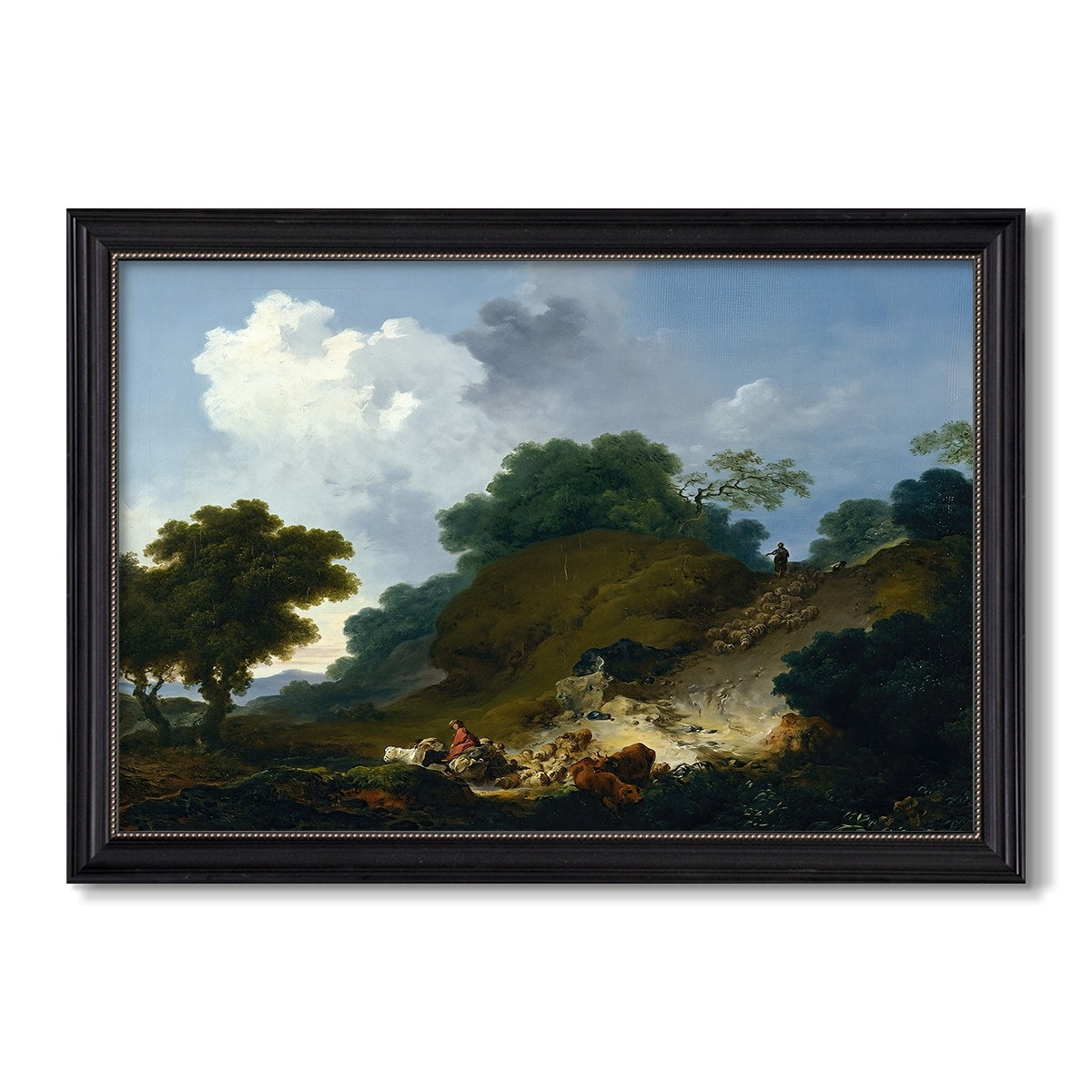Landscape With C 1763 1765 Jean Honore Fragonard Custom Framed Canvas