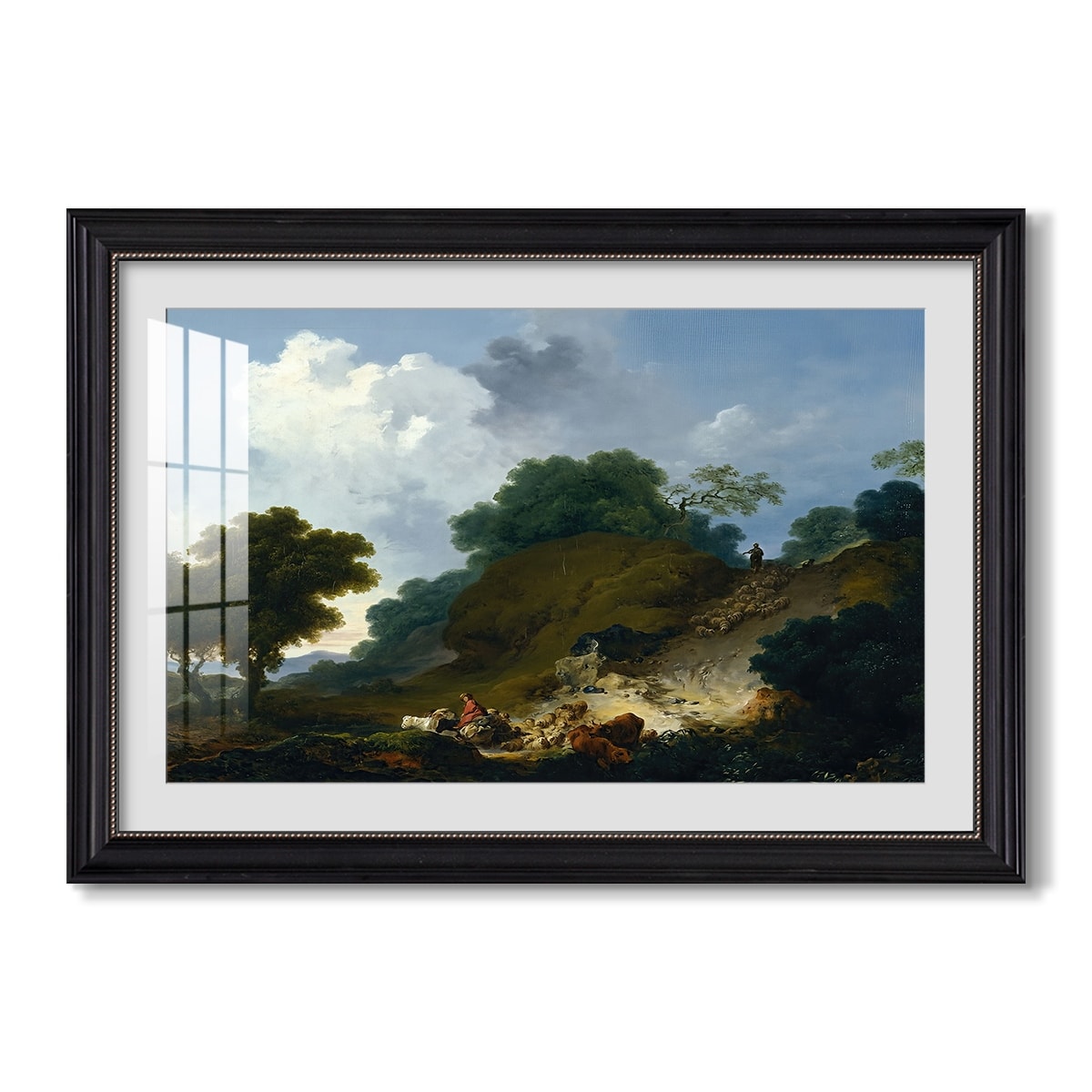 Landscape With C 1763 1765 Jean Honore Fragonard Custom Framed Print