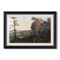 Landscape With The 1839 Friedrich Gauermann Custom Framed Print