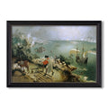 Landscape With The C 1560 Pieter Bruegel The Elder Custom Framed Canvas