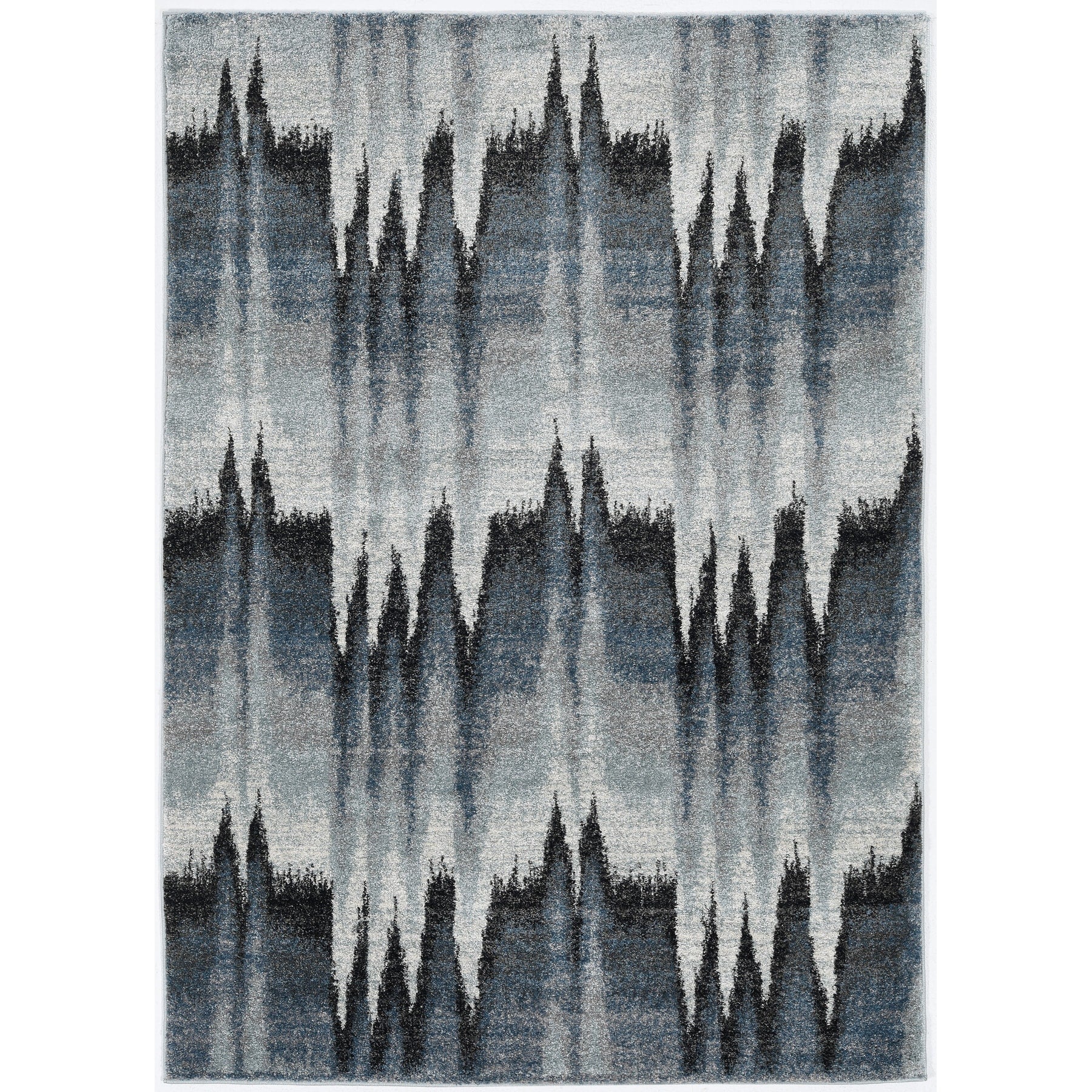 Strick Bolton Ilmara Ivory Blue Abstract Area Rug