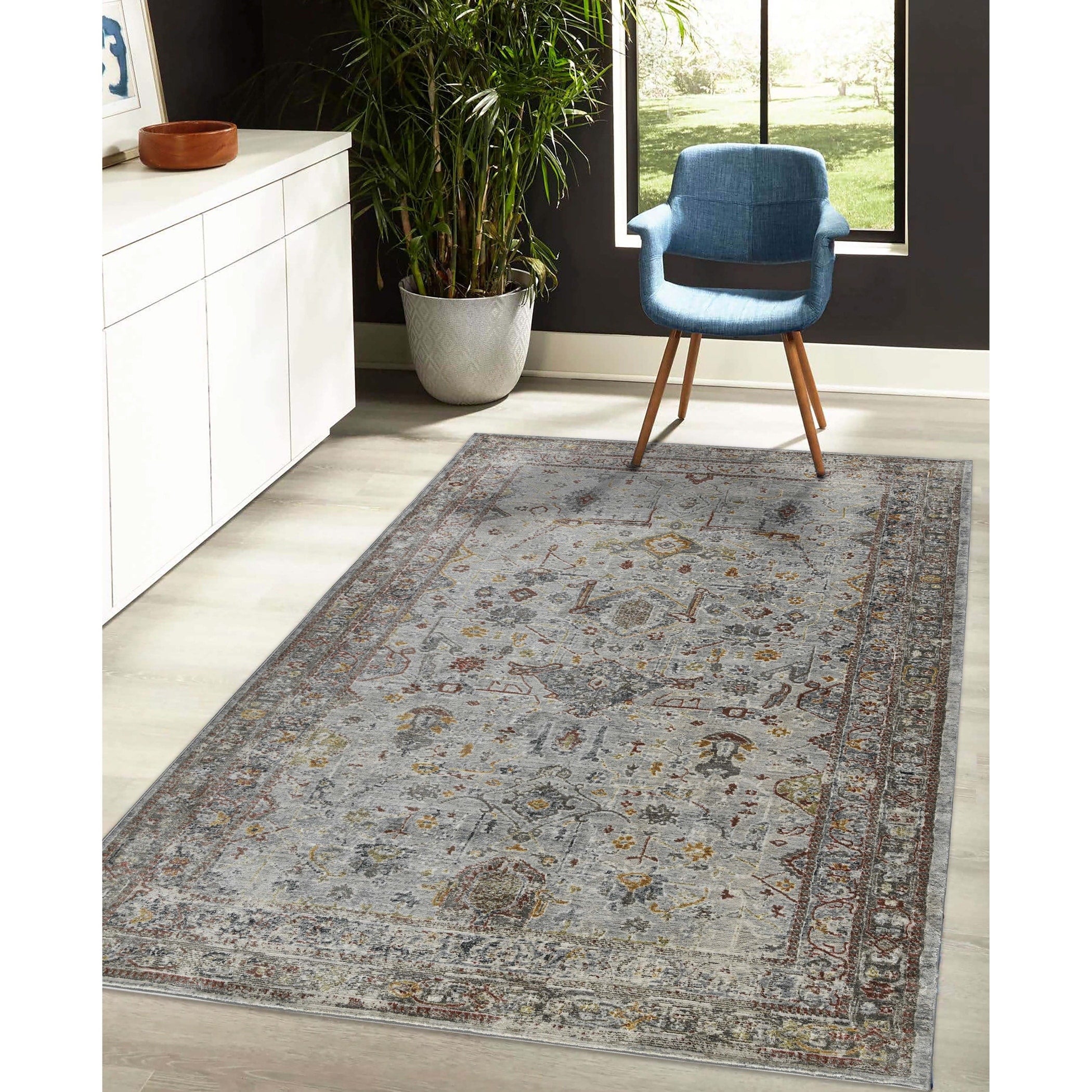 Lanfar Vintage Bordered Area Rug