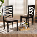 Lanier Modern And Contemporary 2 Piece Wood Dining Chair Set