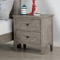 Furniture Of America Lanister Transitional Grey 2 Drawer Nightstand