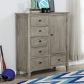 Furniture Of America Lanister Transitional Warm Grey 6 Drawer Armoire