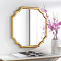 Lannie Golden Scalloped 24 Inch Mirror 24 H X 24 W
