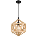 The Gray Barn Bramble Abode 1 Light Mini Pendant With Natural Wood Finish