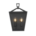 Lantern No Glass Traditional Wall Sconce Light Fixture In Black N A