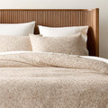Lara Organic Cotton Light Brown Boucle King Pillow Shams Set of 2