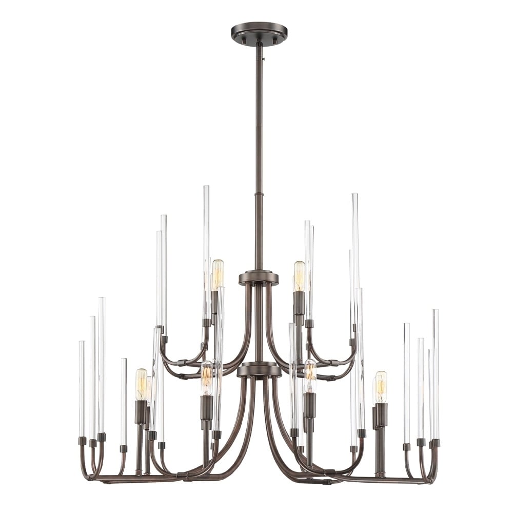 Laretto 12 Light Chandelier Satin