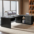 Large Executive Office Desk With Drawers Cabinet For Home Office