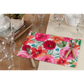 Large Floral Table Mats Set Of 4