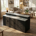 Large Kitchen Island With Storage And Power Outlet 94.5 Kitchen Island Cabinet With Drawers And Shelves Kitchen Island