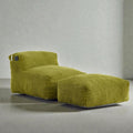 Large Memory Foam Bean Bag Chair For Adults Corduroy Lounger Sofa With Ottoman