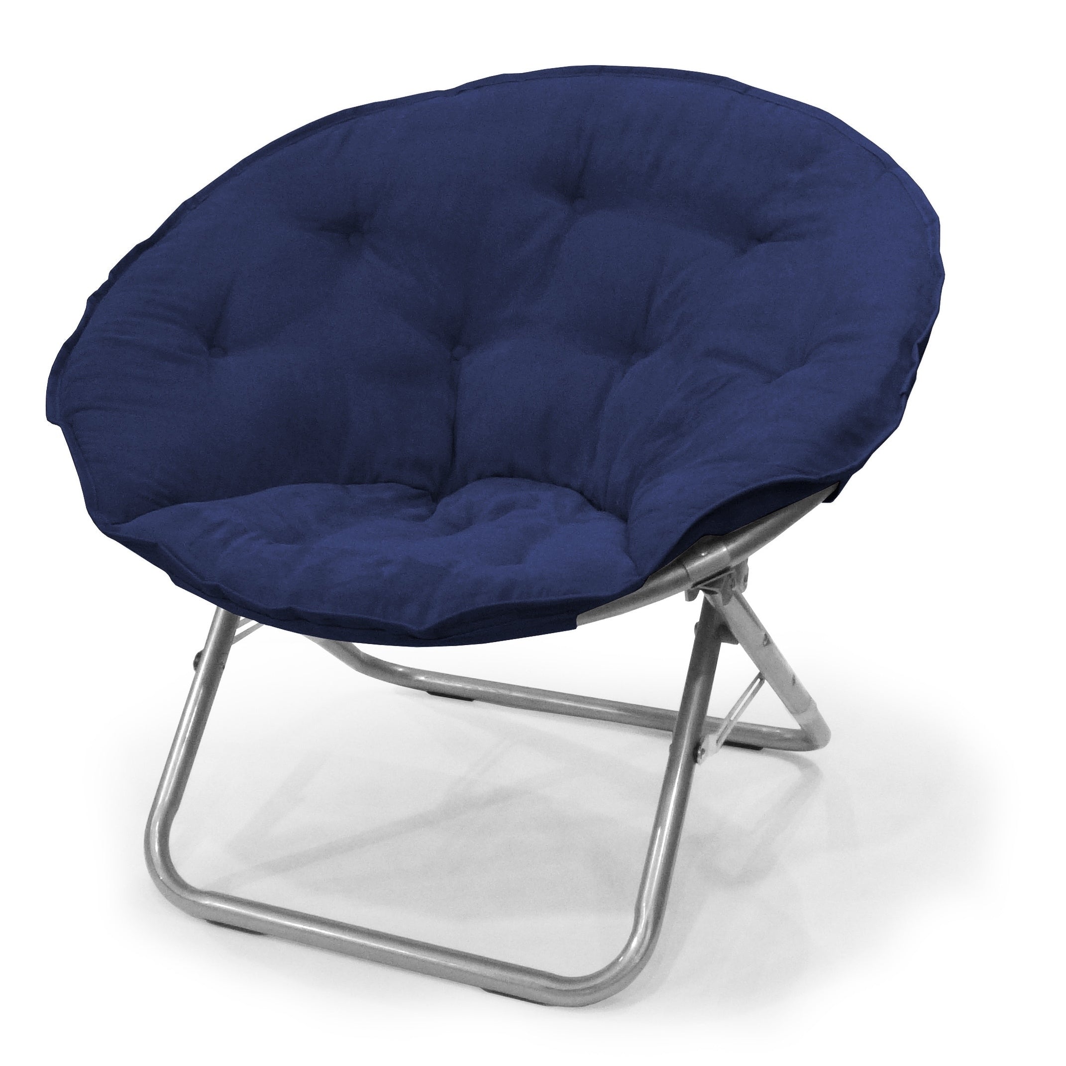Large Microsuede Saucer Chair