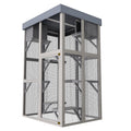 Large Outdoor Cat Catio Enclosure Cat House With Waterproof Roof Cage Playpen With 6 Jumping Platforms 2 Napping Houses