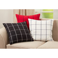 Large Plaid Design Pillow