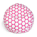 Large Polka Dot Shredded Foam Bean Bag Chair
