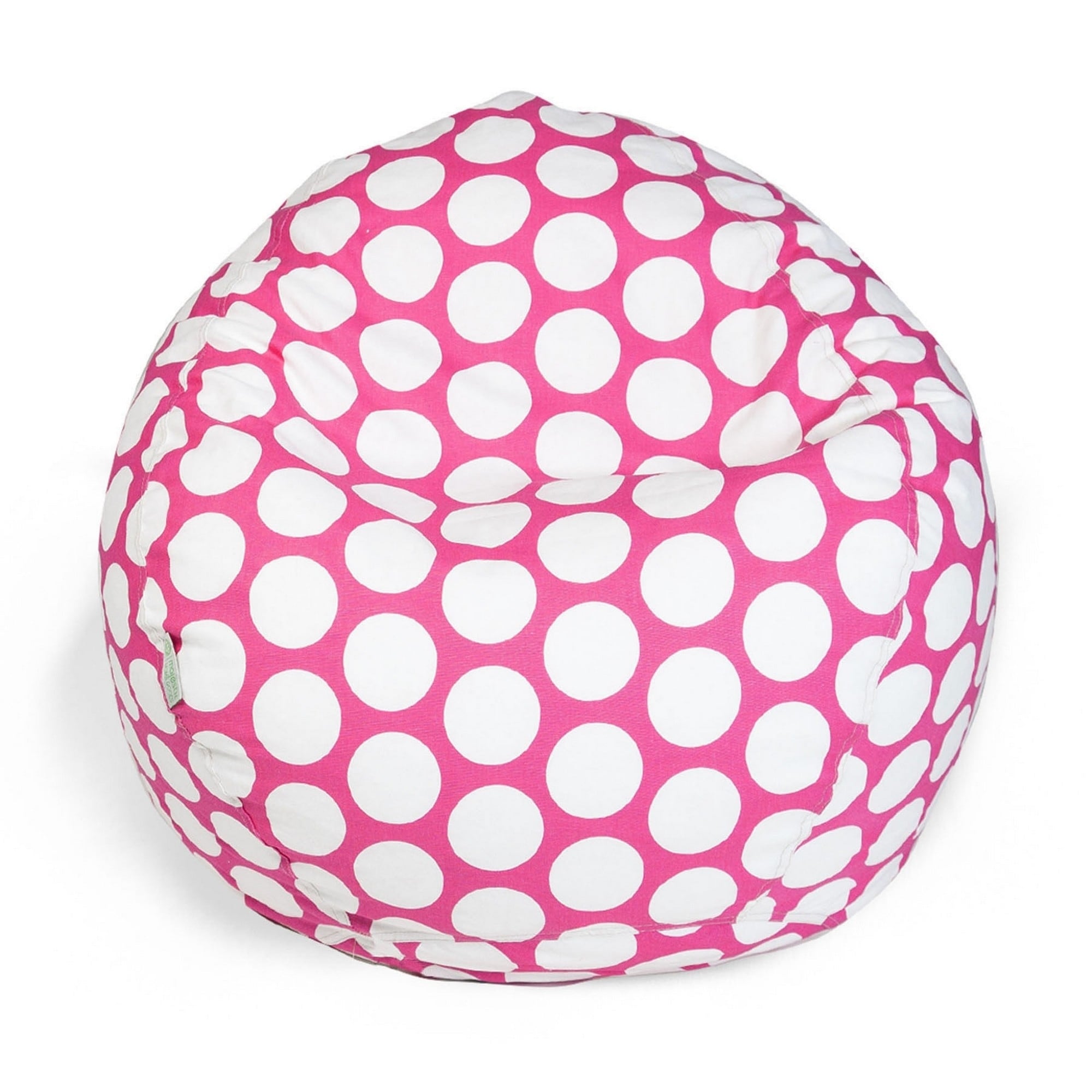 Large Polka Dot Shredded Foam Bean Bag Chair