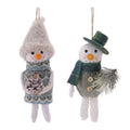 Large Snowman Ornaments Set Of 6