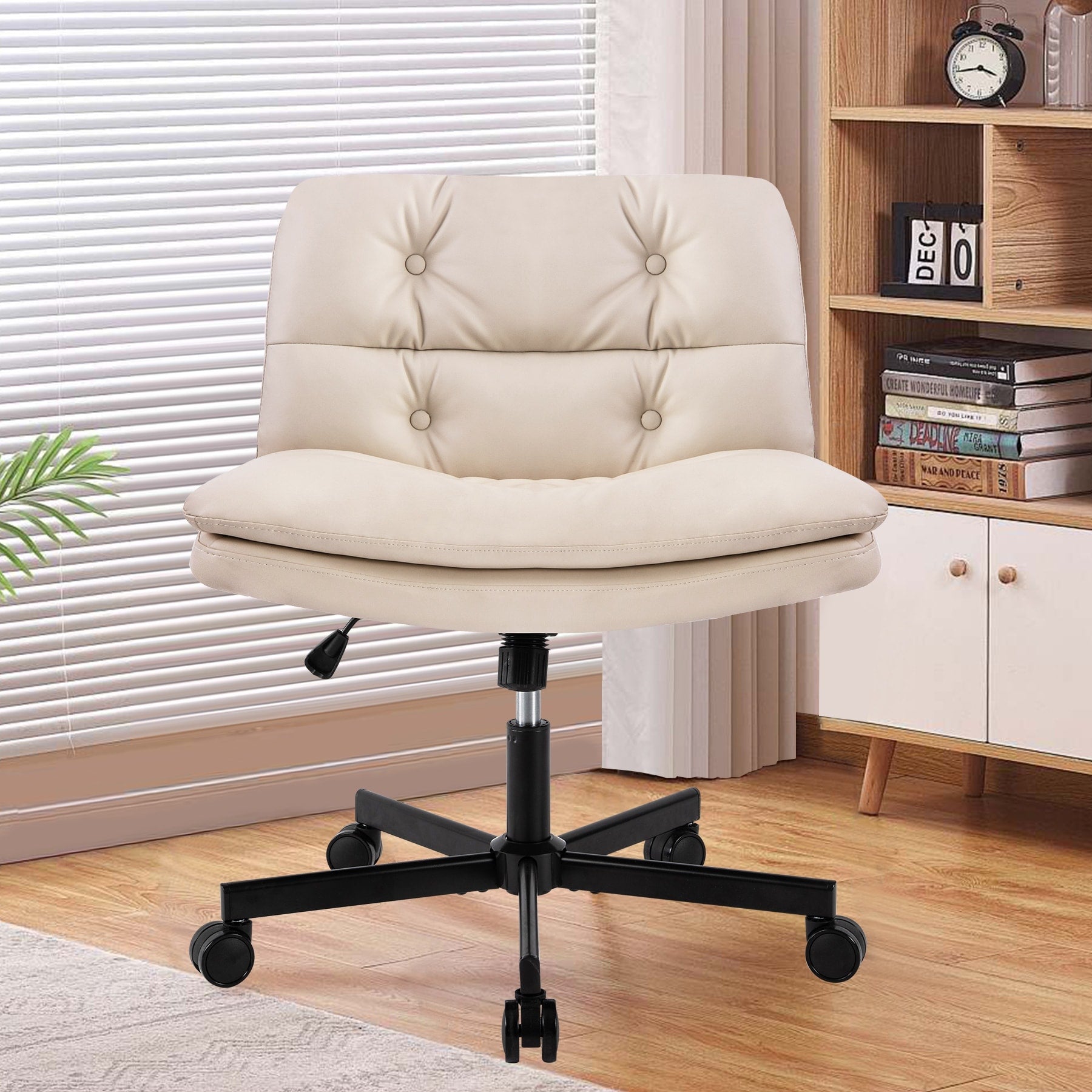 Larger Size 360 Swivel Home Office Desk Chair With Wheels