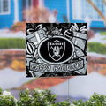 Las Vegas Raiders Coroplast Yard Sign Happy Holidays 24 X 18