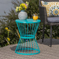 Lassen Outdoor 16 Inch Round Side Table By Christopher Knight Home