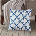 Lattice Cotton Canvas 20 Inch Pillow