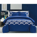 Broderie Ensemble Housse De Couette Collection Lattice Duvet Cover Set