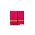 Laundered Linen Pink Lime Napkins 20X20 Set Of 4