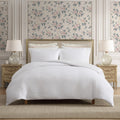 Laura Ashley Crinkle Textured Lightweight Reversible Duvet Cover Set Breathable 3 Piece